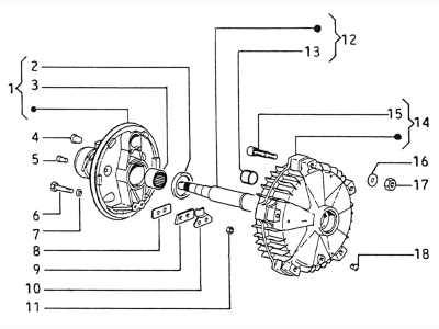 Rear wheel hub